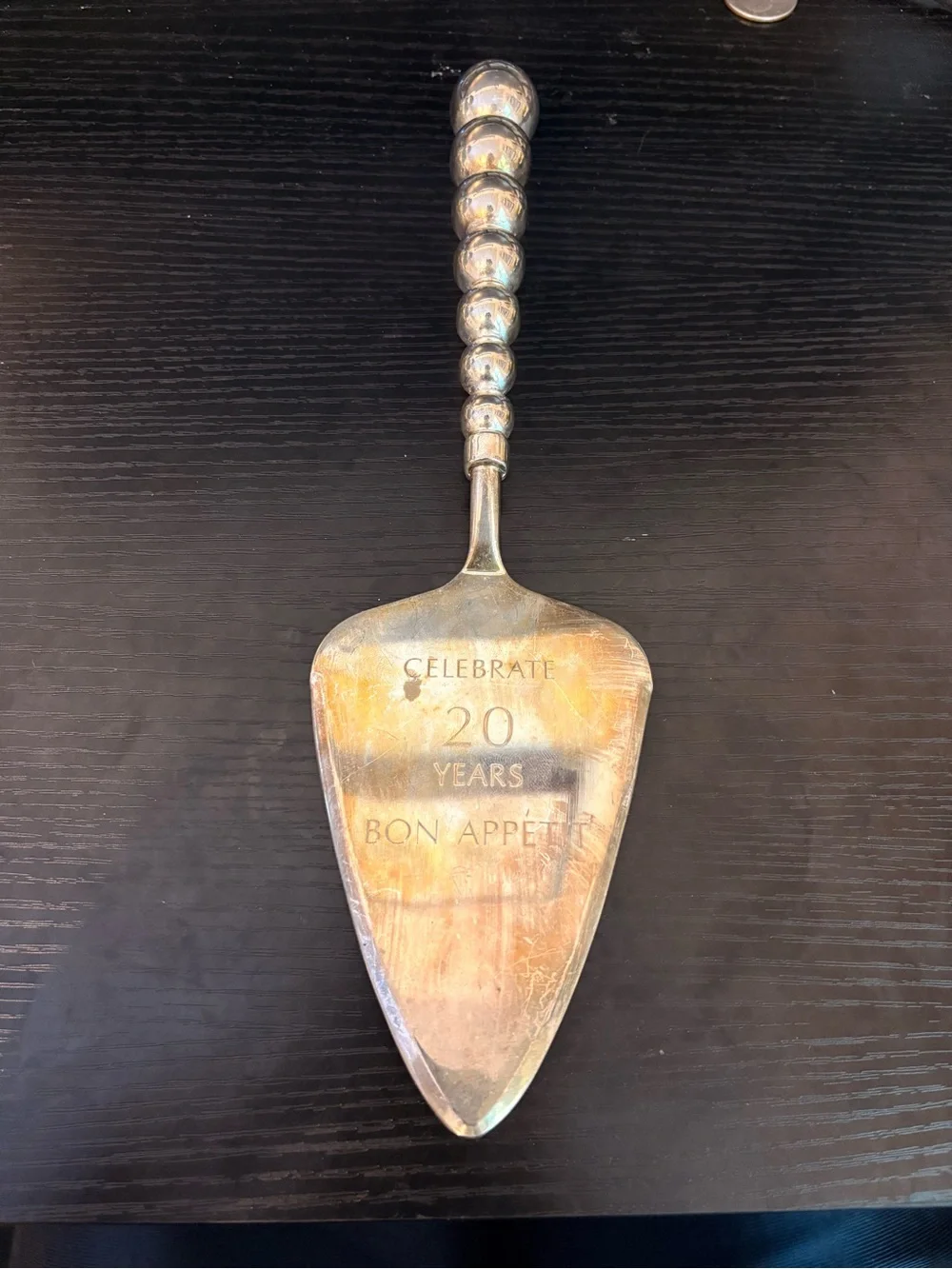 Godinger Silver Beaded Handle Cake Server